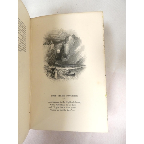 91 - FORE-EDGE PAINTING.  Campbell Thomas.  The Poetical Works. Eng. frontis. & text vignettes. Nice ... 