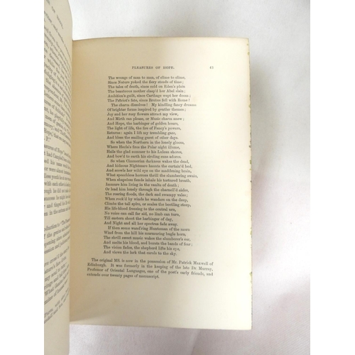 91 - FORE-EDGE PAINTING.  Campbell Thomas.  The Poetical Works. Eng. frontis. & text vignettes. Nice ... 