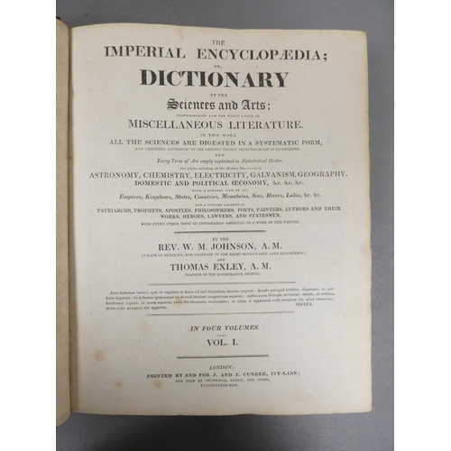 94 - JOHNSON W. M. & EXLEY T.&nbsp;The Imperial Encyclopaedia or Dictionary of the Sciences & Art... 