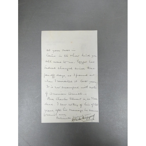 99 - HAGGARD SIR HENRY RIDER.  Manuscript letter, Ditchingham House, Jan. 26 1925 to Colonel Rogerson (of... 