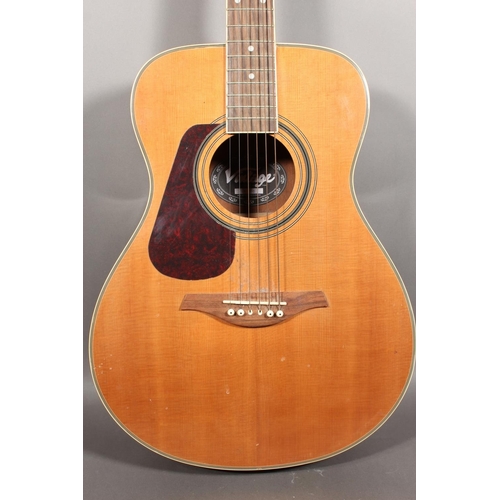 Vintage six string acoustic guitar model LH-V300.