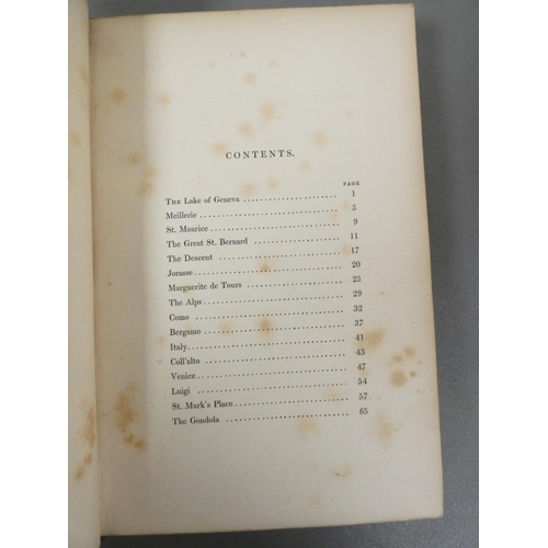 75 - ROGERS SAMUEL.  Italy, A Poem. Eng. text illus., poor bdg. but a slipped in presentation manuscript ... 