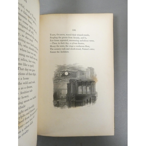 75 - ROGERS SAMUEL.  Italy, A Poem. Eng. text illus., poor bdg. but a slipped in presentation manuscript ... 