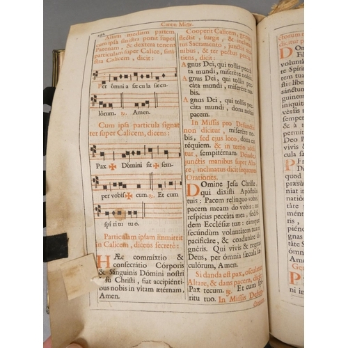 29 - <strong>PLANTIN OF ANTWERP (Pubs).  </strong>Missale Romanum. Eng. title vignette, title text & ...