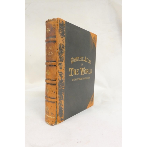 69 - BACON G. W. (Pubs).&nbsp;&nbsp;The Complete New Atlas of the World. 124 double page eng. col. maps. ... 