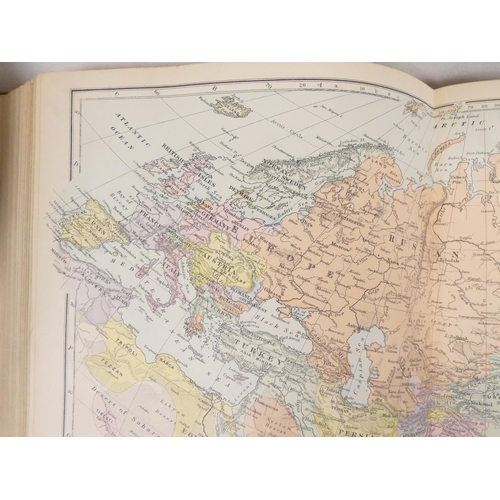69 - BACON G. W. (Pubs).&nbsp;&nbsp;The Complete New Atlas of the World. 124 double page eng. col. maps. ... 