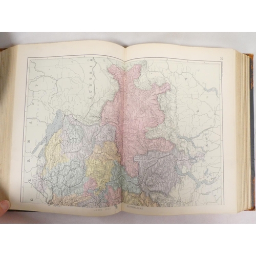 69 - BACON G. W. (Pubs).&nbsp;&nbsp;The Complete New Atlas of the World. 124 double page eng. col. maps. ... 