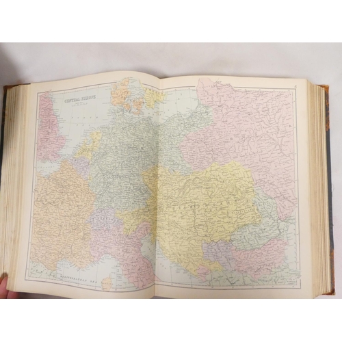 69 - BACON G. W. (Pubs).&nbsp;&nbsp;The Complete New Atlas of the World. 124 double page eng. col. maps. ... 