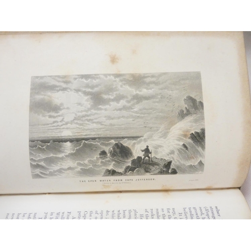 74 - NANSEN F.  Farthest North. 2 vols. Fldg. linen map, plates (one in colour) & text illus. Rubbed ... 