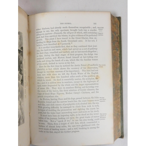 74 - NANSEN F.  Farthest North. 2 vols. Fldg. linen map, plates (one in colour) & text illus. Rubbed ... 