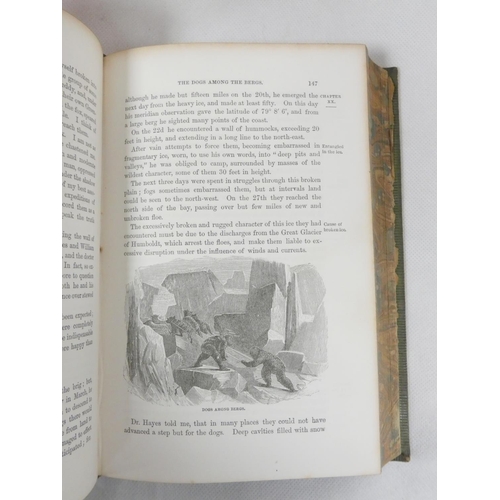 74 - NANSEN F.  Farthest North. 2 vols. Fldg. linen map, plates (one in colour) & text illus. Rubbed ... 