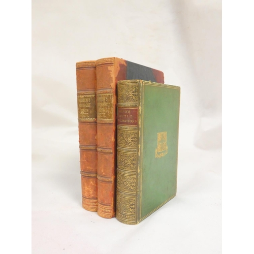 74 - NANSEN F.  Farthest North. 2 vols. Fldg. linen map, plates (one in colour) & text illus. Rubbed ... 