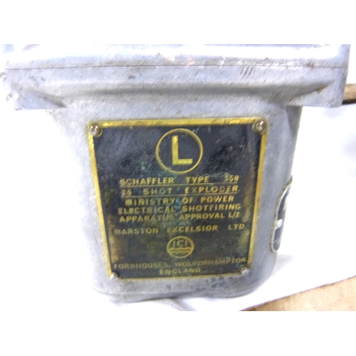 321 - Two obselete electrical shot exploders (display only).