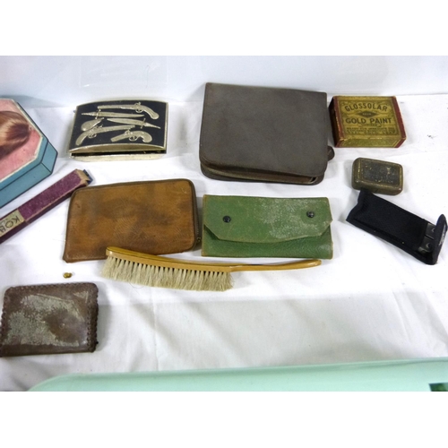 352 - Collection of various tools, purses, toolbox etc.