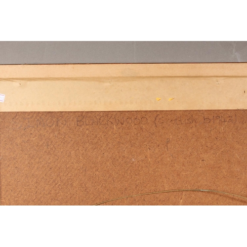 343 - SIMON BLACKWOOD (Scottish b1942), nude female portrait, pastel painting, signed lower left, 57cm x 5... 