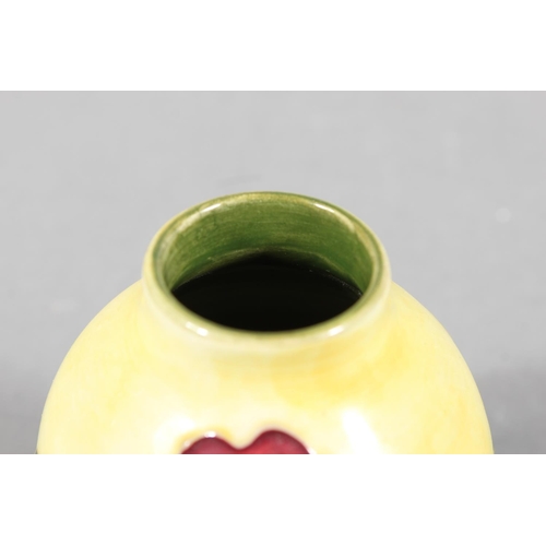 248 - Moorcroft pottery Hibiscus pattern vase, 9.5cm tall.