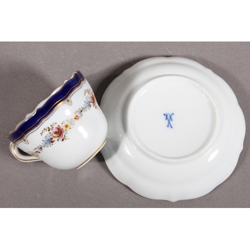 259 - Meissen cabinet cup and saucer.