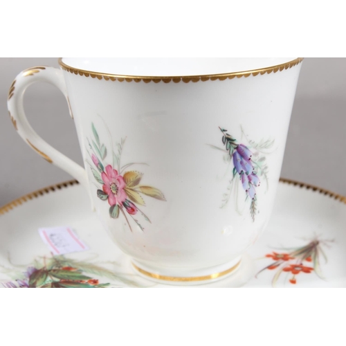 261 - Porcelain cabinet cup and saucer.