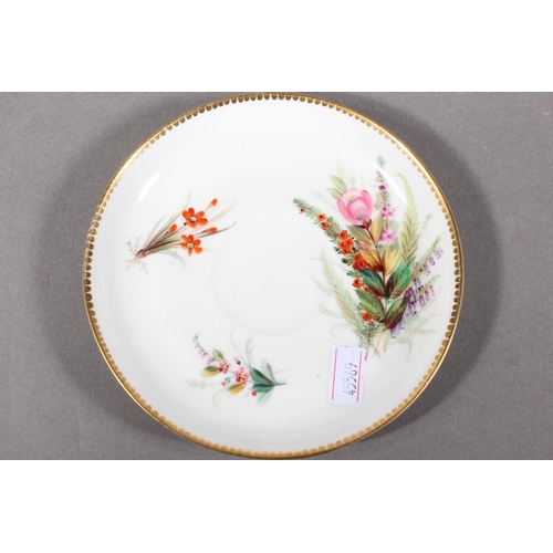 261 - Porcelain cabinet cup and saucer.