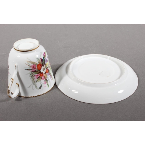261 - Porcelain cabinet cup and saucer.