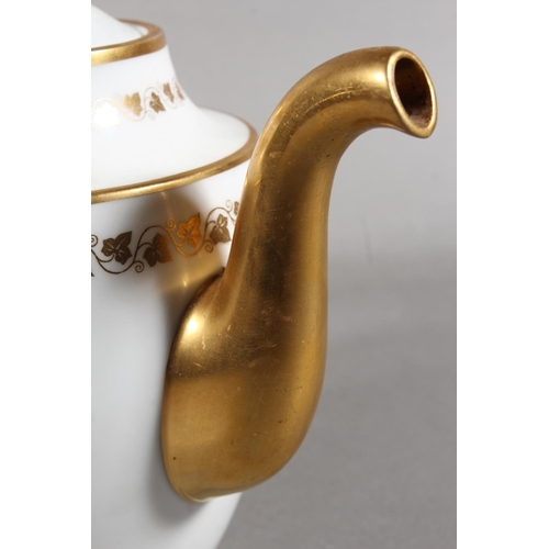 269 - Sevres teapot with Chateau De Saint mark to the base and gilt decoration