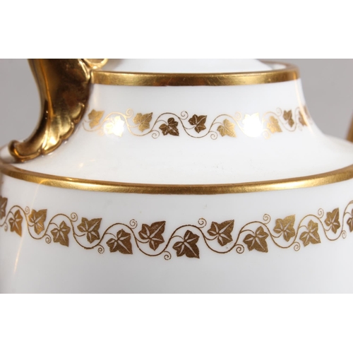 269 - Sevres teapot with Chateau De Saint mark to the base and gilt decoration