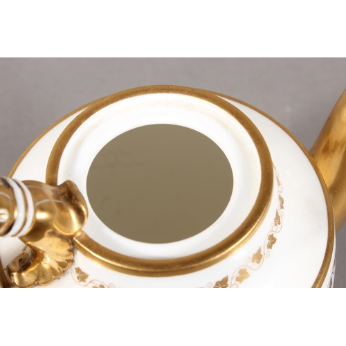 269 - Sevres teapot with Chateau De Saint mark to the base and gilt decoration