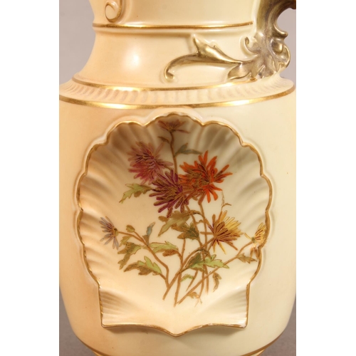 270 - Royal Worcester blush ivory jug with makers mark to the base.