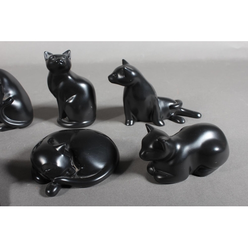 282 - Handcast Designs Limited cat models.  (8)