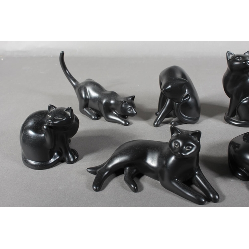 282 - Handcast Designs Limited cat models.  (8)