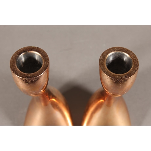 286 - Pair of Georg Jensen candlesticks.