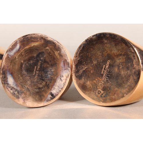 286 - Pair of Georg Jensen candlesticks.