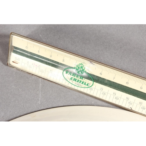 300 - Ceramic plate inscribed Ye Corporation O Square Men and a rule.