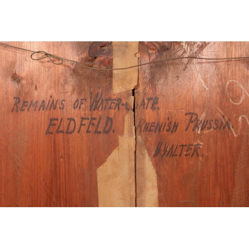 340 - HENRY VALTER (British 1831-1898), Continental scene with moored boats by a tower on a lake, watercol... 