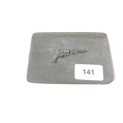 141 - Small gun box and magic roundabout figures.