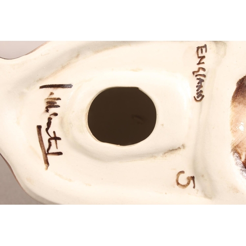 16 - Winstanley Siamese cat with blue eyes, 30cm long.