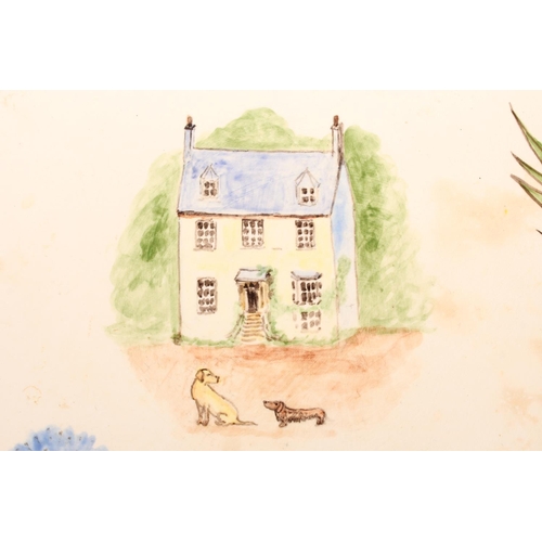 20 - Nether Kinnadder Scottish Pottery charger, dated 1999.