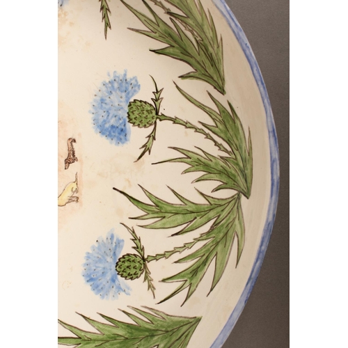 20 - Nether Kinnadder Scottish Pottery charger, dated 1999.