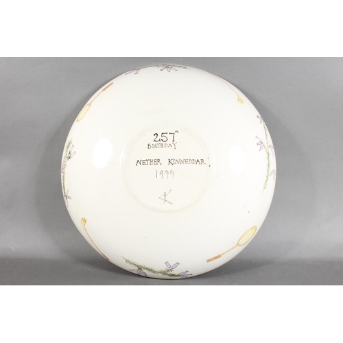 20 - Nether Kinnadder Scottish Pottery charger, dated 1999.