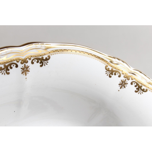 24 - Spode Stafford Flowers floral and gilt decorated bowl.