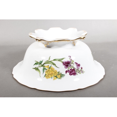 24 - Spode Stafford Flowers floral and gilt decorated bowl.