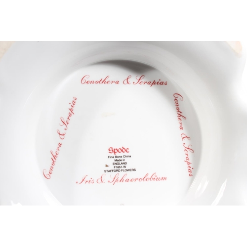 24 - Spode Stafford Flowers floral and gilt decorated bowl.