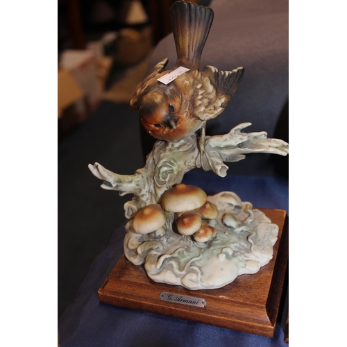 42 - Three animal groups to include a horse and foal, robin on a branch, etc.