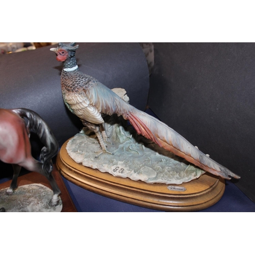 42 - Three animal groups to include a horse and foal, robin on a branch, etc.