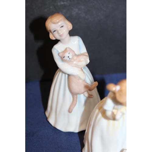 45 - Royal Doulton figures to include HN2391 Reward, HN3632 Amanda, HN3044 Catherine, and others.