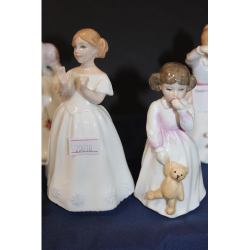 45 - Royal Doulton figures to include HN2391 Reward, HN3632 Amanda, HN3044 Catherine, and others.