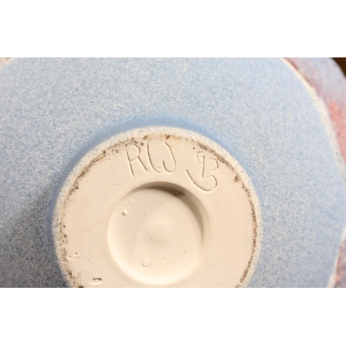 64 - Studio Pottery to include a fern decorated vase, a Richard Price Pottery vase, a Deverill Pottery ju... 