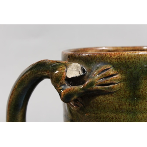 64 - Studio Pottery to include a fern decorated vase, a Richard Price Pottery vase, a Deverill Pottery ju... 