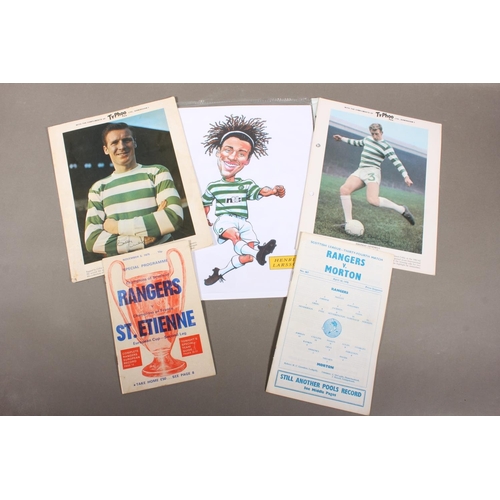 105 - Rangers and Celtic vintage match day programmes.