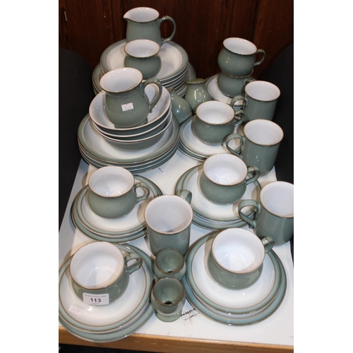 113 - Denby dinner and tea service.